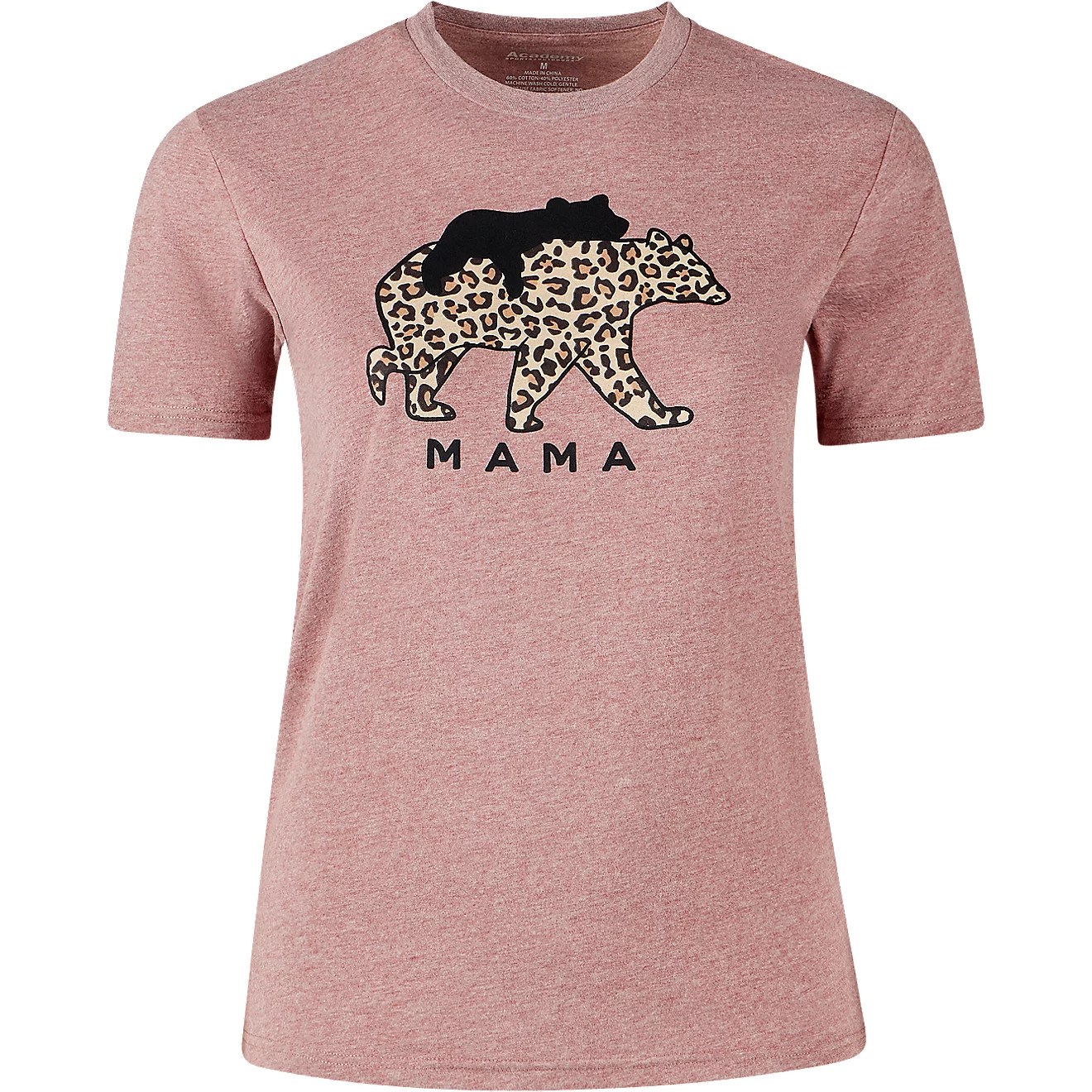 Academy Sports + Outdoors Women's Leopard Mama Bear T-shirt | Academy Sports + Outdoors
