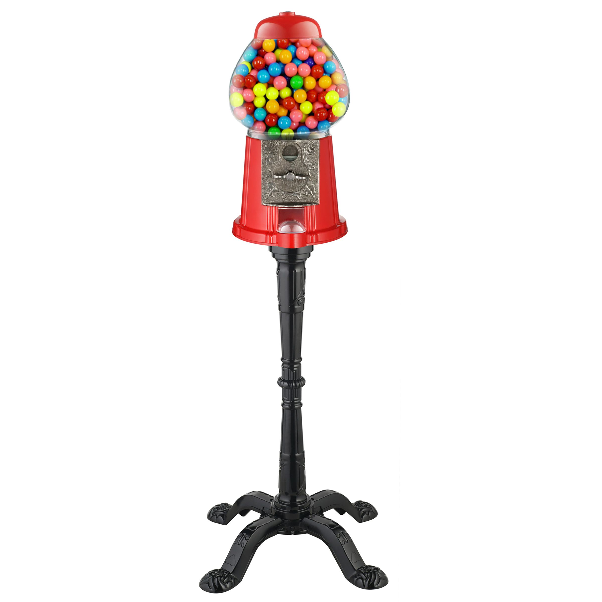 15" Vintage Candy Gumball Machine & Bank with Stand by Great Northern Popcorn - Walmart.com | Walmart (US)