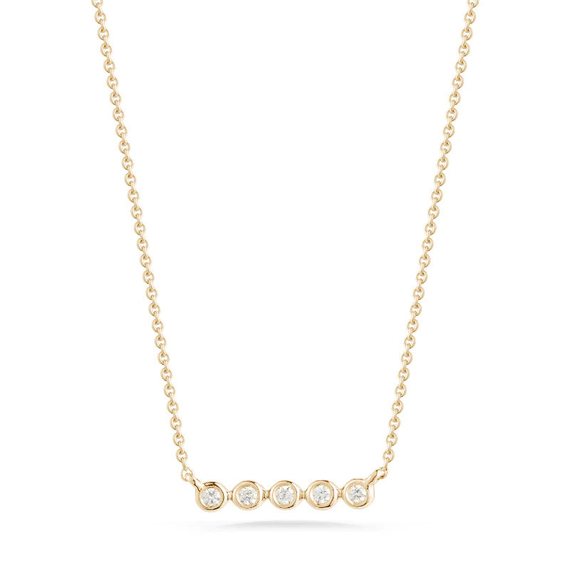 Lulu Jack Mini Bezel Bar Necklace | Dana Rebecca Designs