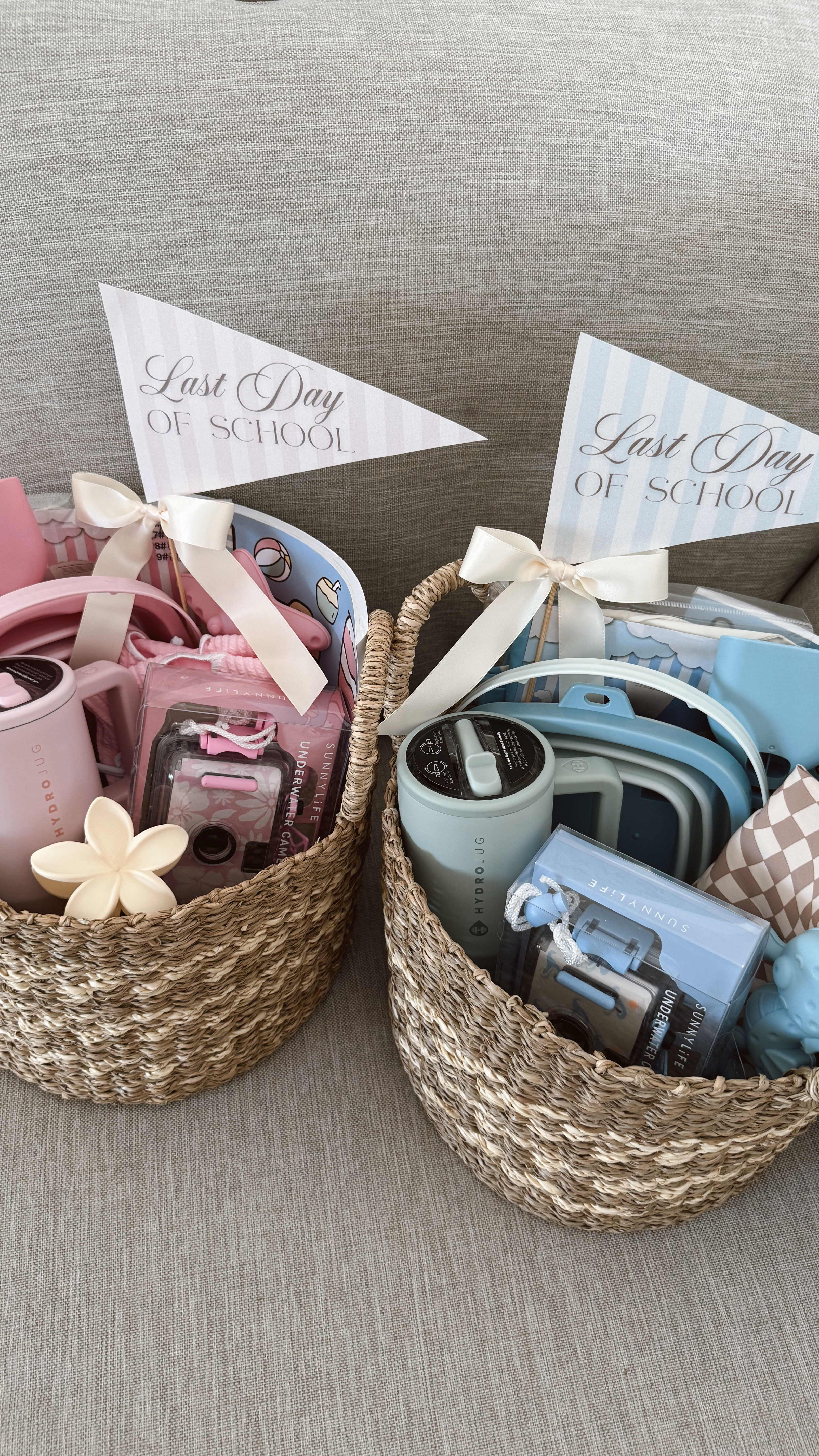 Wrapped up the school year with a little basket 🐚🤍 
I started a tradition of giving my kids a small summer basket on the last day of school—and they look forward to it every year! 🥹🐚 Filled with fun things to kick off summer break and make them feel celebrated.

✨Will be sharing the link to these free printable cute flags I made on my IG story! 

#ltkseasonal #lastdayofschool #kidssummerbasket #kidsbeach #vacationbasket #kidsswimsuit #kidsbeachtoys #girlssummerbasket #giftidea #boyssummerbasket #amazon #amazonfind #kidswaterbottle 

#LTKFamily #LTKKids #LTKSeasonal