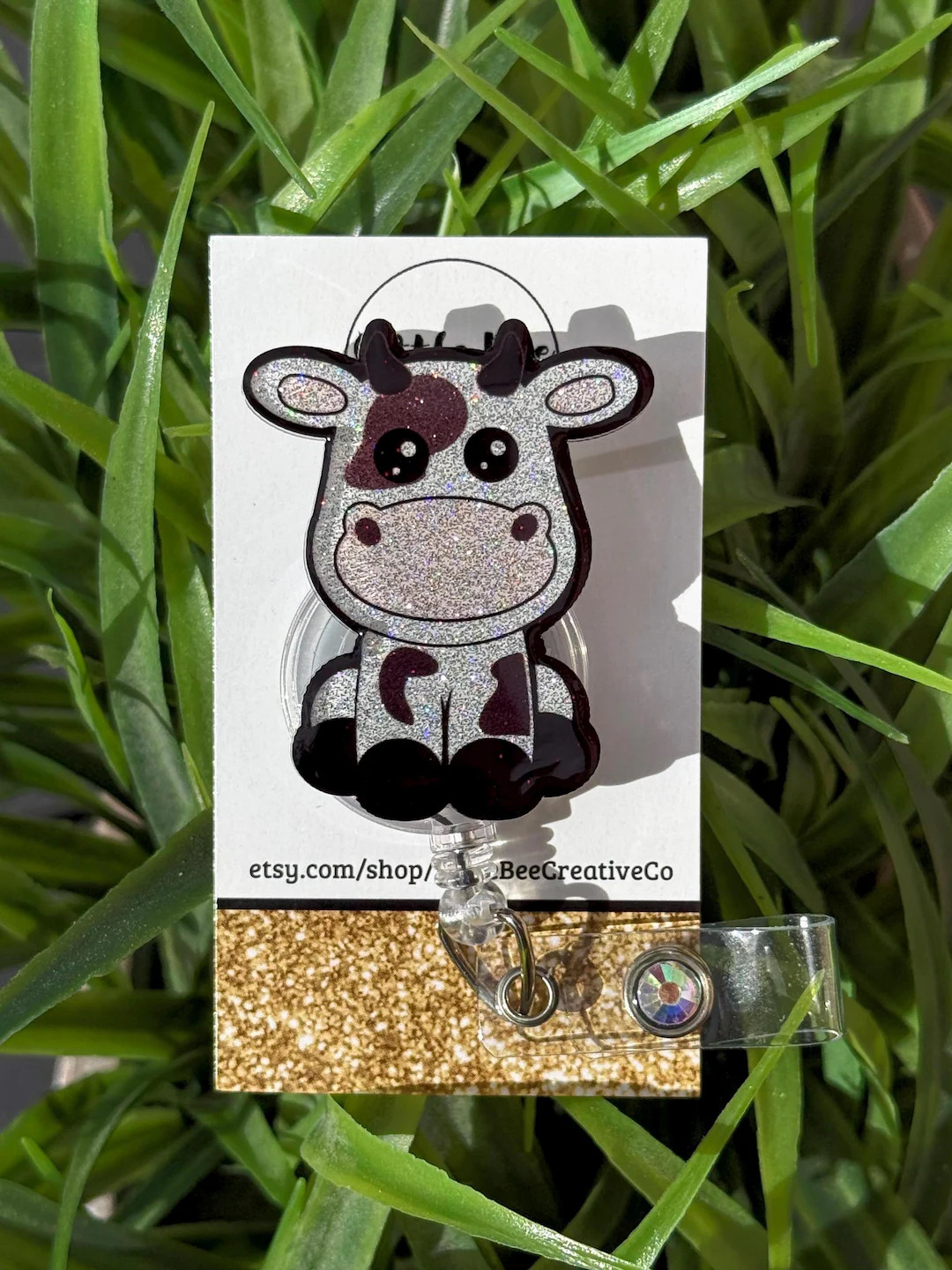 Cow Badge Reel, Gift, Office, Pediatrics - Etsy | Etsy (US)