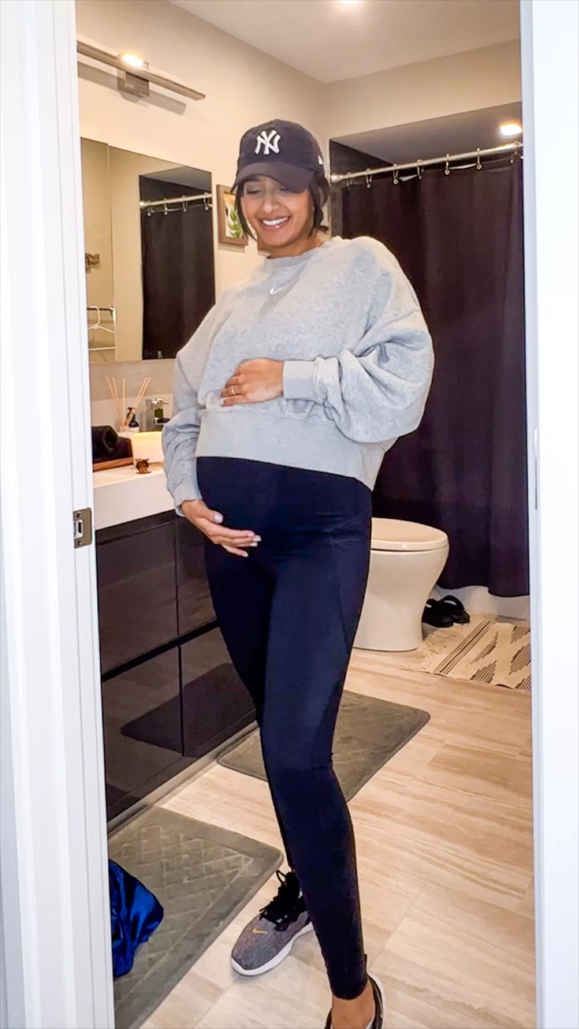 JOYSPELS Maternity Leggings Over The Belly Pregnancy Leggings for