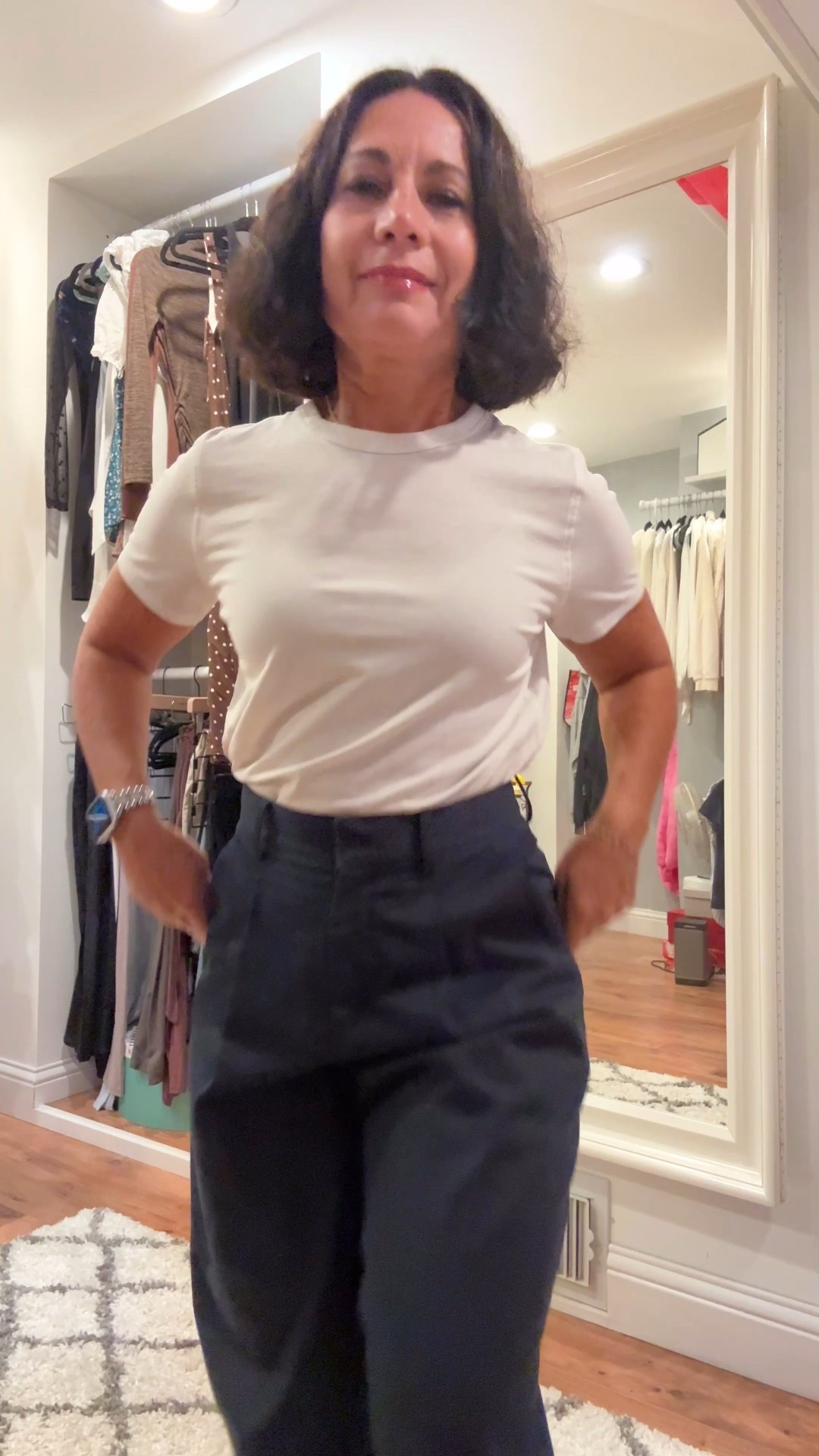 Styling trousers with sneakers is my favorite combo right now! It's the perfect mix of casual and chic. 👟 I threw a sweater over my shoulders to add a little something extra.



#LTKWorkwear #LTKFallSale #LTKStyleTip