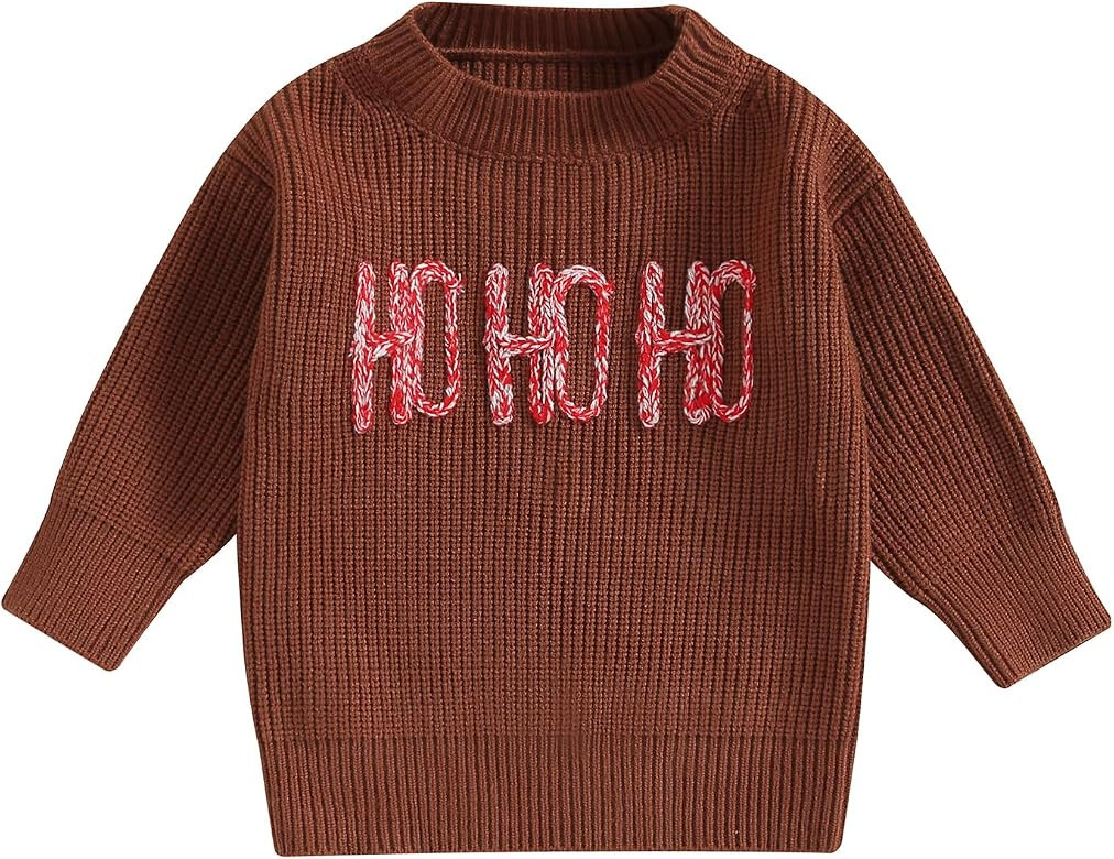 Kuriozud Toddler Baby Boy Girl Sweater Checkerboard Knit Crewneck Sweatshirt Soft Warm Fall Winte... | Amazon (US)