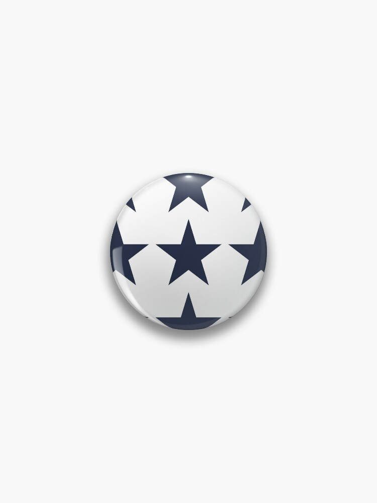 Large NAVY BLUE and WHITE STARS  Pin | Redbubble (US)