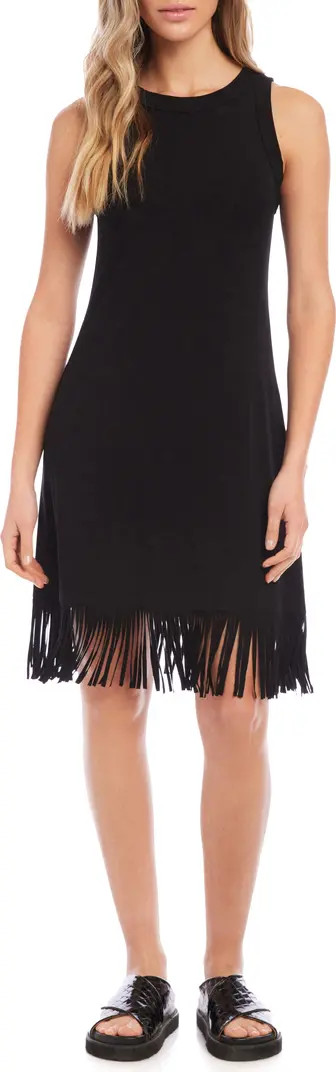Fringe Sleeveless Jersey Dress | Nordstrom