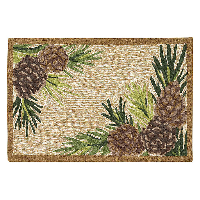 Autumn Pine Cone Door Mat | Frontgate | Frontgate