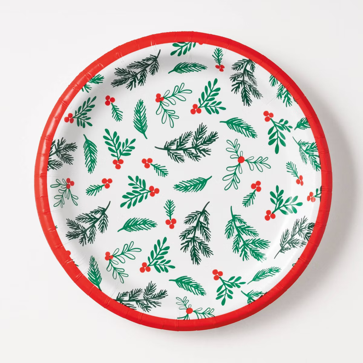 20ct 6.75" Christmas Holly Snack Plates - Spritz™ | Target