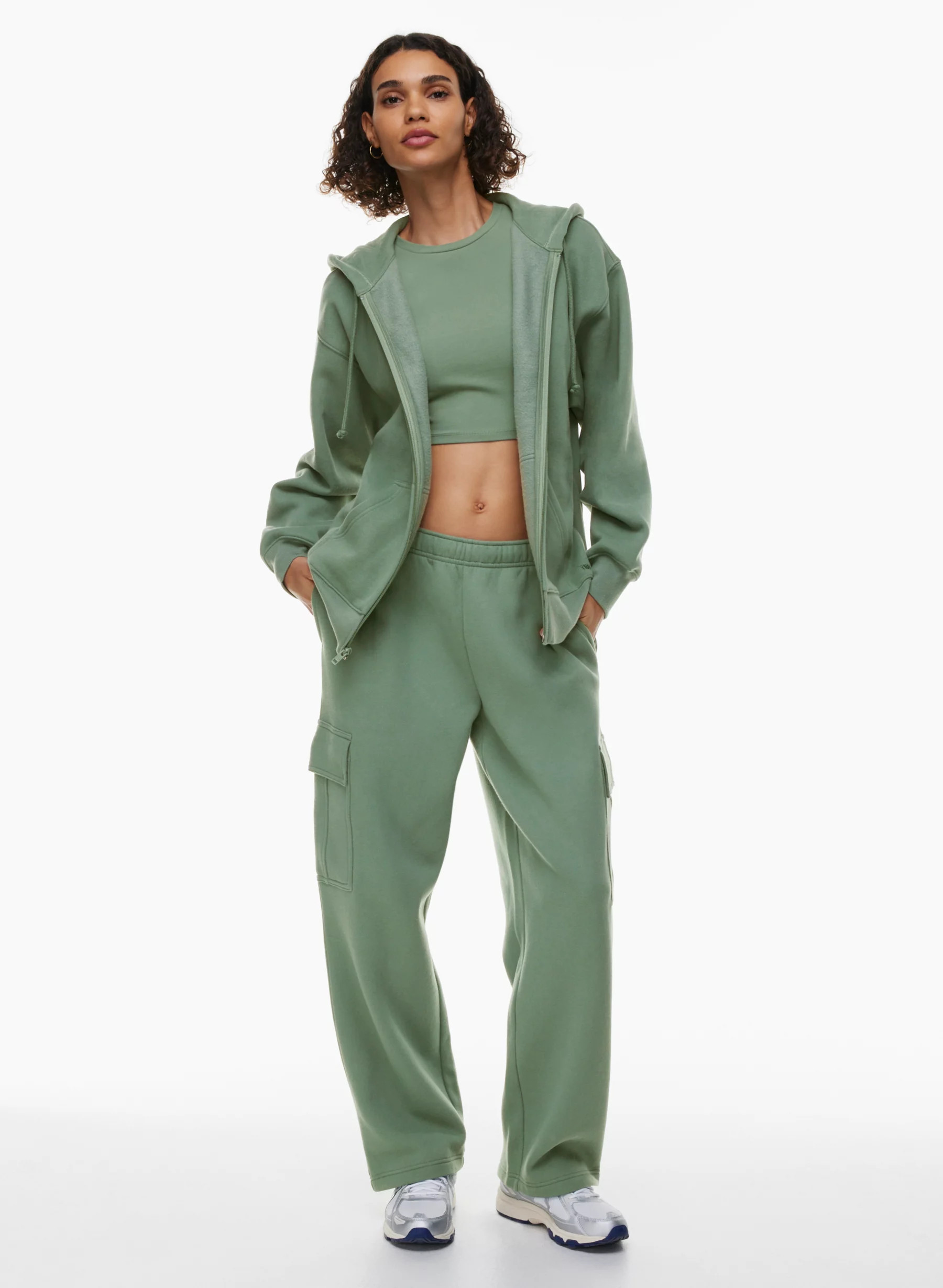 COZY FLEECE BOYFRIEND ZIP HOODIE | Aritzia