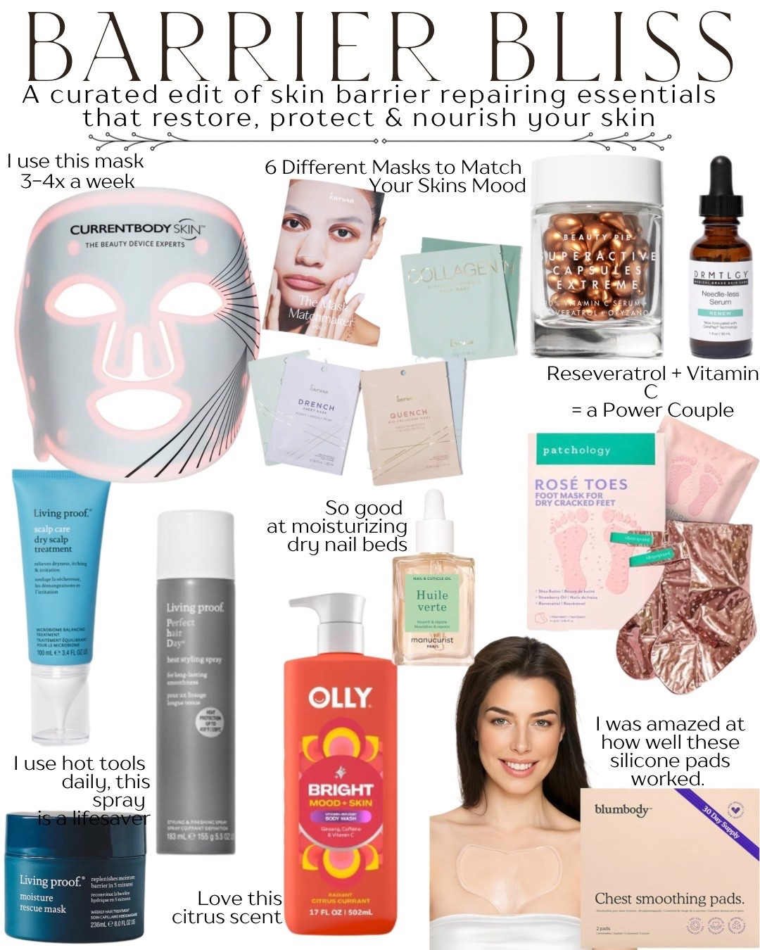 Your winter skin doesn’t need more products. It just needs the right ones. 🤍❄️

I created this skin barrier edit with tried & true essentials that help repair, protect, nourish & restor. Especially during the coldest month of the year when our skin takes the biggest hit. Most are products I actually use & love, and they’re the foundation of healthy, resilient skin (not just quick fixes).

This collection goes hand-in-hand with today’s blog post all about how to repair your skin barrier in winter. Glowing skin isn’t about layering everything, it’s about choosing better.

Save this edit, shop the routine, &  read the blog for the full breakdown. ✨


#LTKmorningroutine #LTKBeauty #LTKselfcare