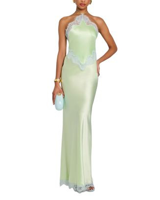 Retrofete Lace Trim Halter Dress | Bloomingdale's Women | Bloomingdale's (US)