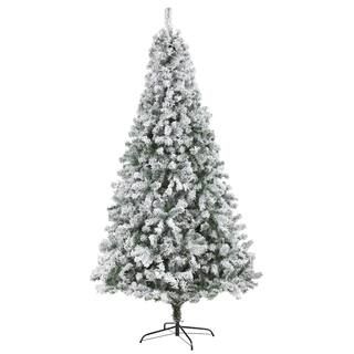 8ft. Unlit Flocked Rock Springs Spruce Artificial Christmas Tree | Michaels Stores