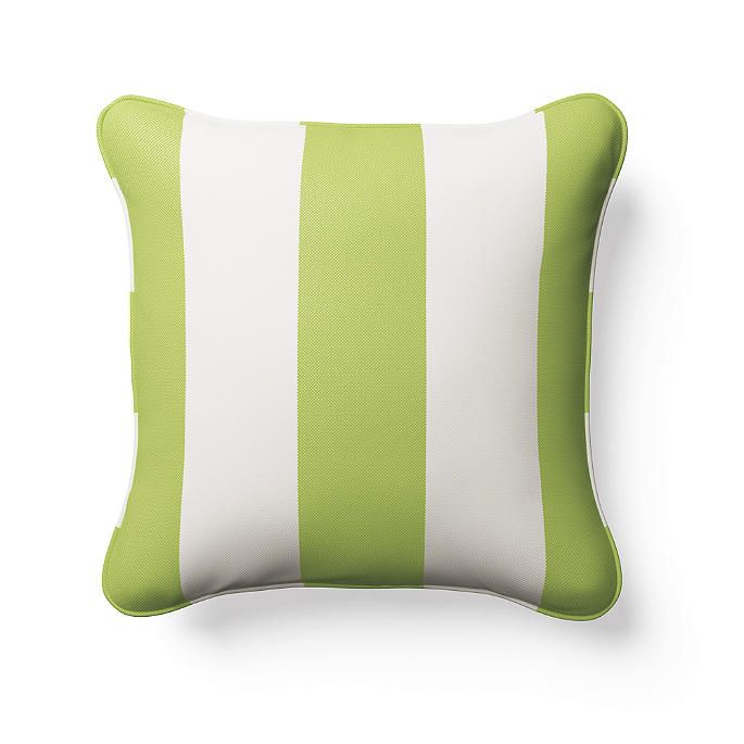 Resort Stripe Square Indoor/Outdoor Pillow | Frontgate | Frontgate