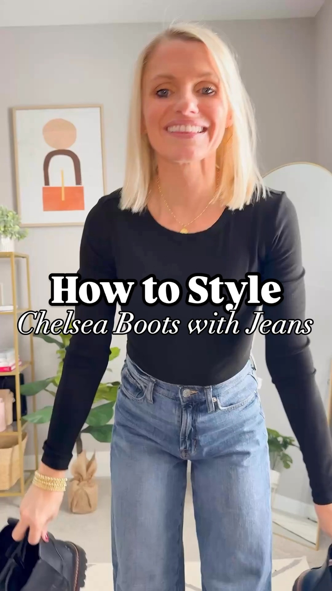 Tips for styling Chelsea boots with jeans. Exact jeans and boots are linked. The cropped slim wide-leg jeans are thrifted so I linked similar options to shop! 

#LTKStyleTip #LTKPetite #LTKShoeCrush