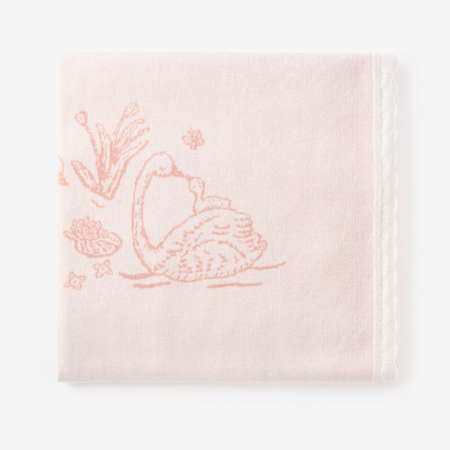 Swan Knit Blanket | Elegant Baby