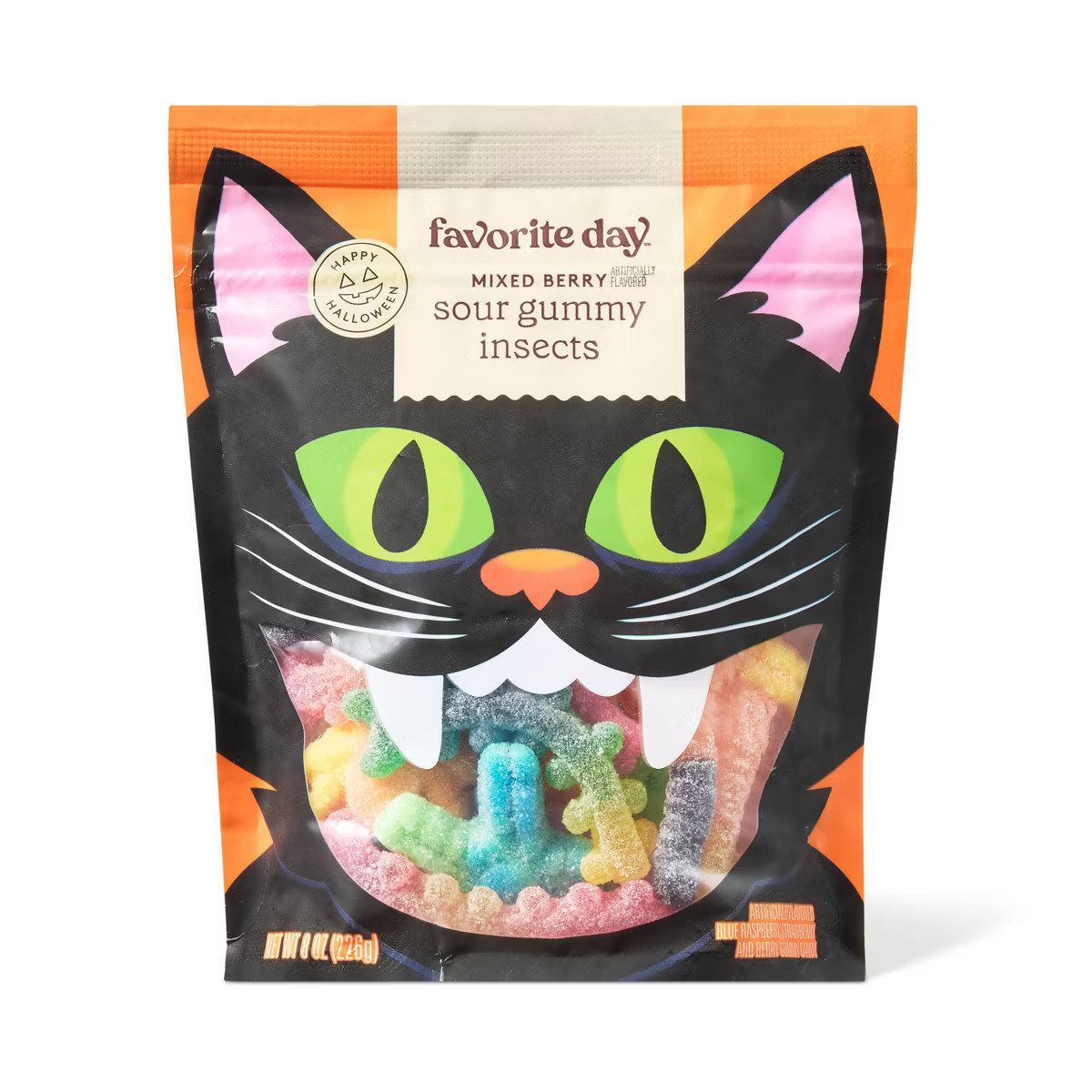 Halloween Mixed Berry Sour Gummy Insects  - 8oz - Favorite Day™ | Target