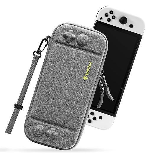 tomtoc Slim Carrying Case for Nintendo Switch / OLED Model, Protective Switch Sleeve with 10 Game... | Amazon (US)