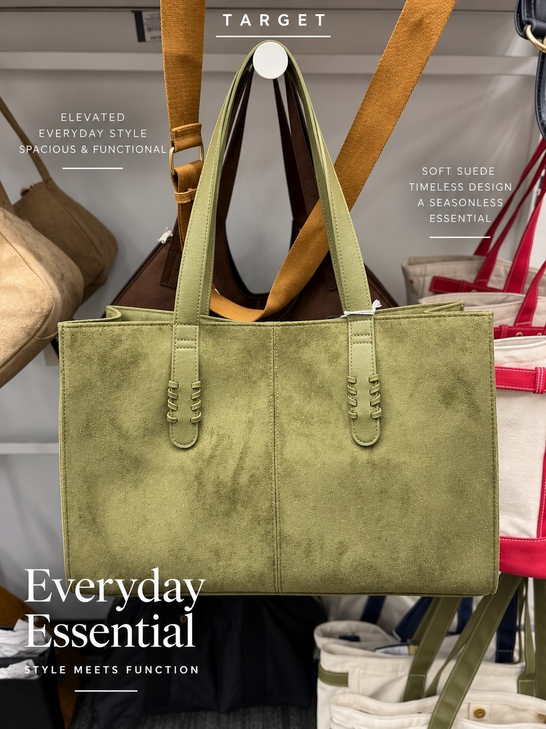 This suede tote is the perfect mix of style + function for everyday ✨

#LTKootd #LTKgrwm #LTKU