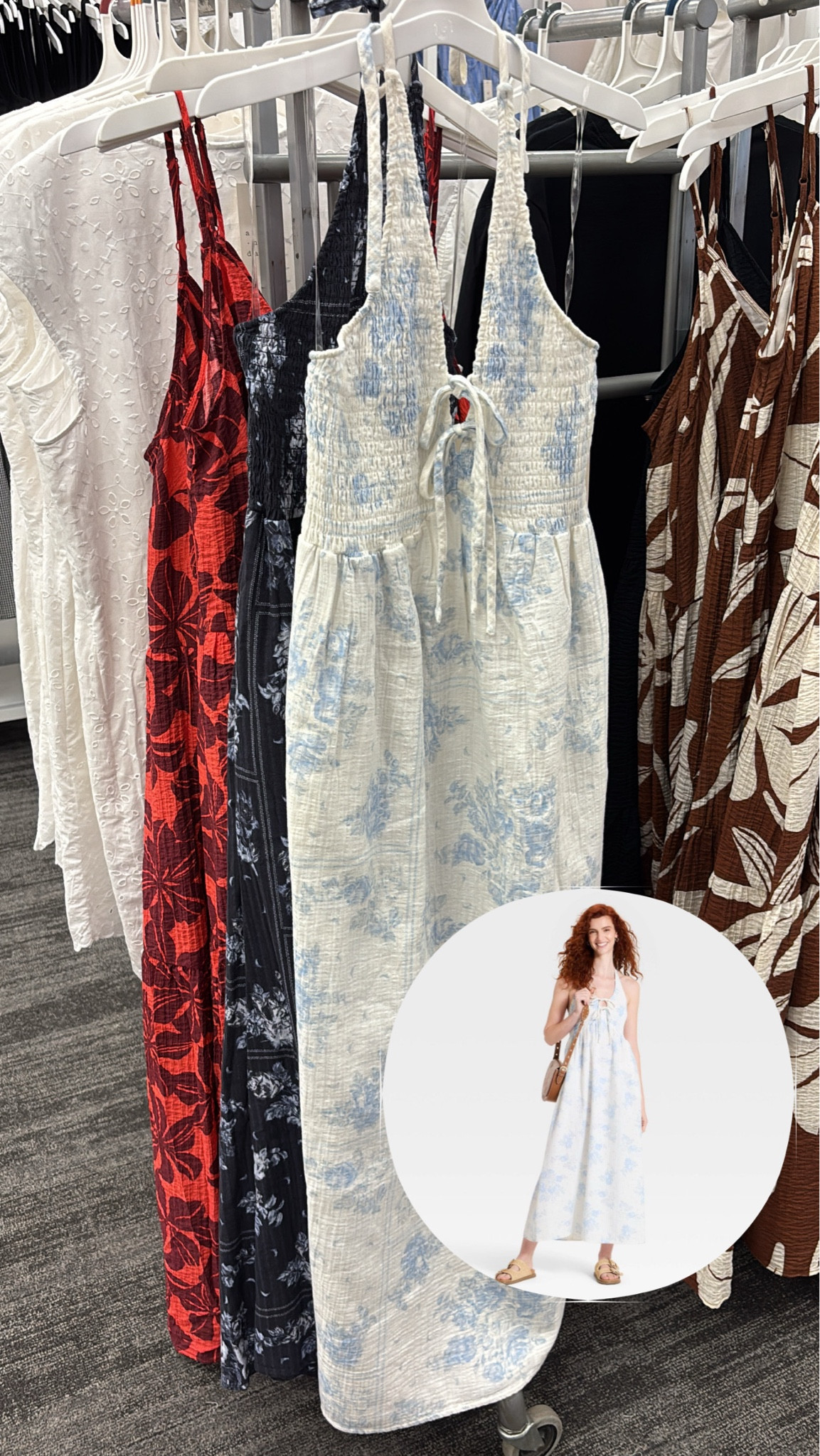 Cute costal summer dress from target🩵

#LTKMidsize #LTKootd #LTKSaleAlert