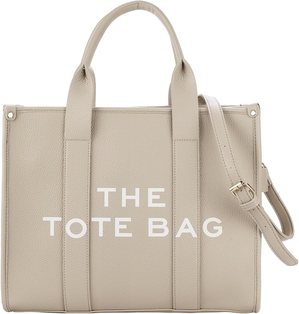 The Leather Tote Bags For Women, Womens Tote Bags with zipper,Can shoulder/crossbody,Handbag (13 ... | Amazon (US)