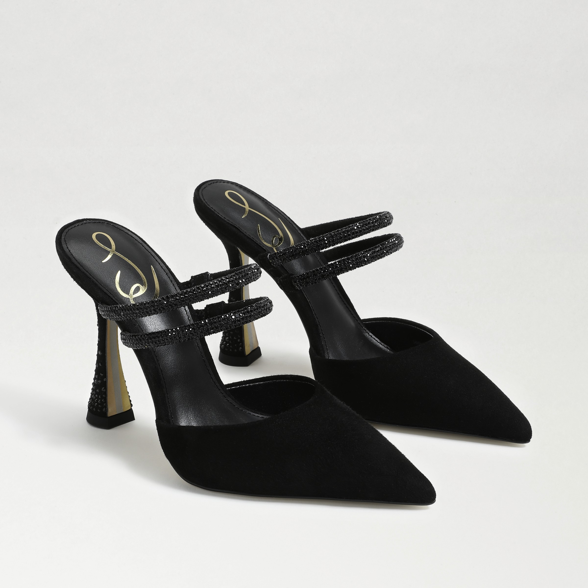 Sam Edelman Agustina Mule Pump Black Suede 9.0 | Sam Edelman