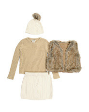 RACHEL ZOE
Toddler Girls 3pc Faux Fur Vest Sweater Skirt Set With Hat
$24.99
Compare At $36 
help
 | Marshalls