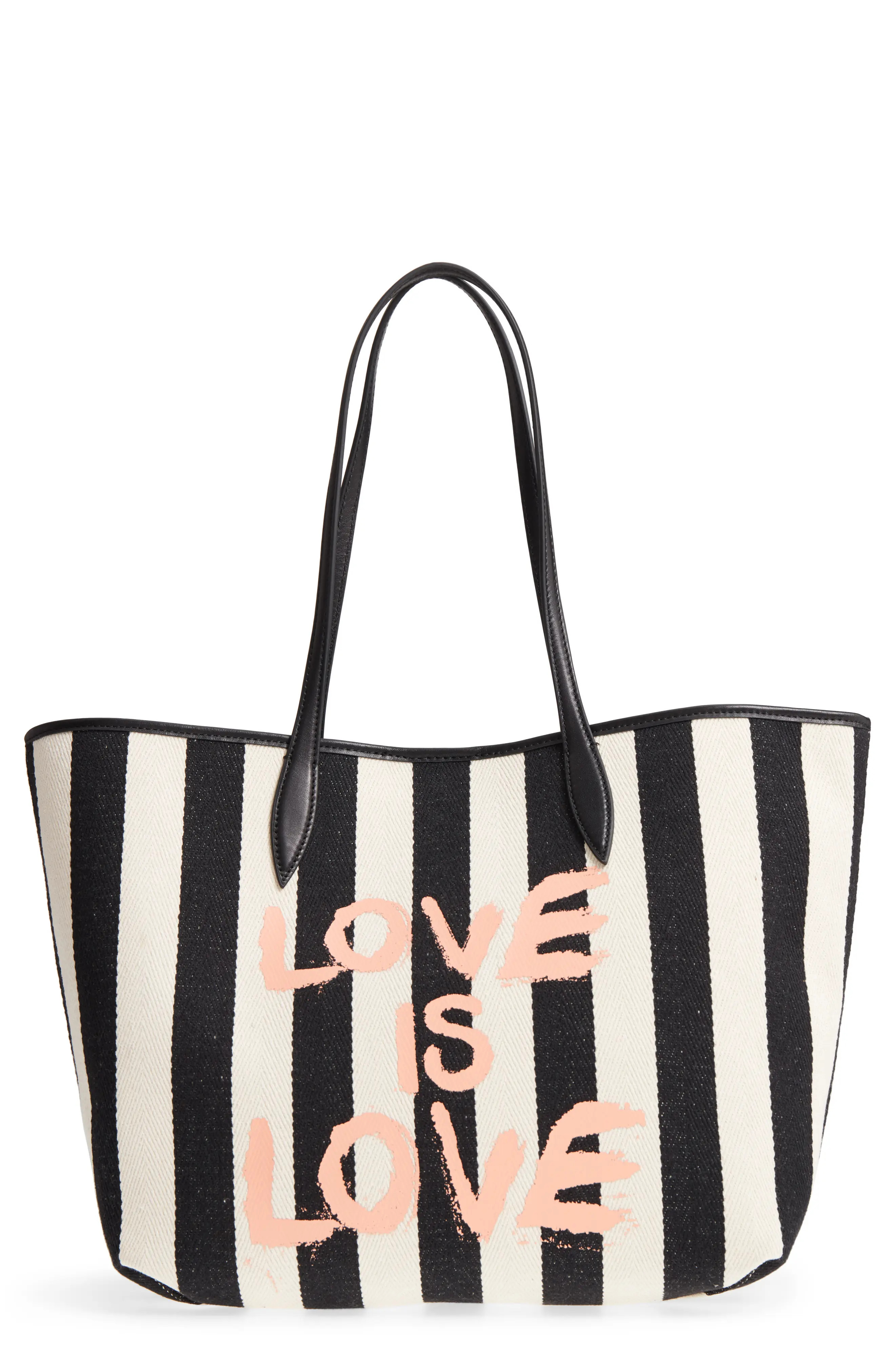 Rebecca Minkoff Large Heather Love is Love Canvas Tote | Nordstrom