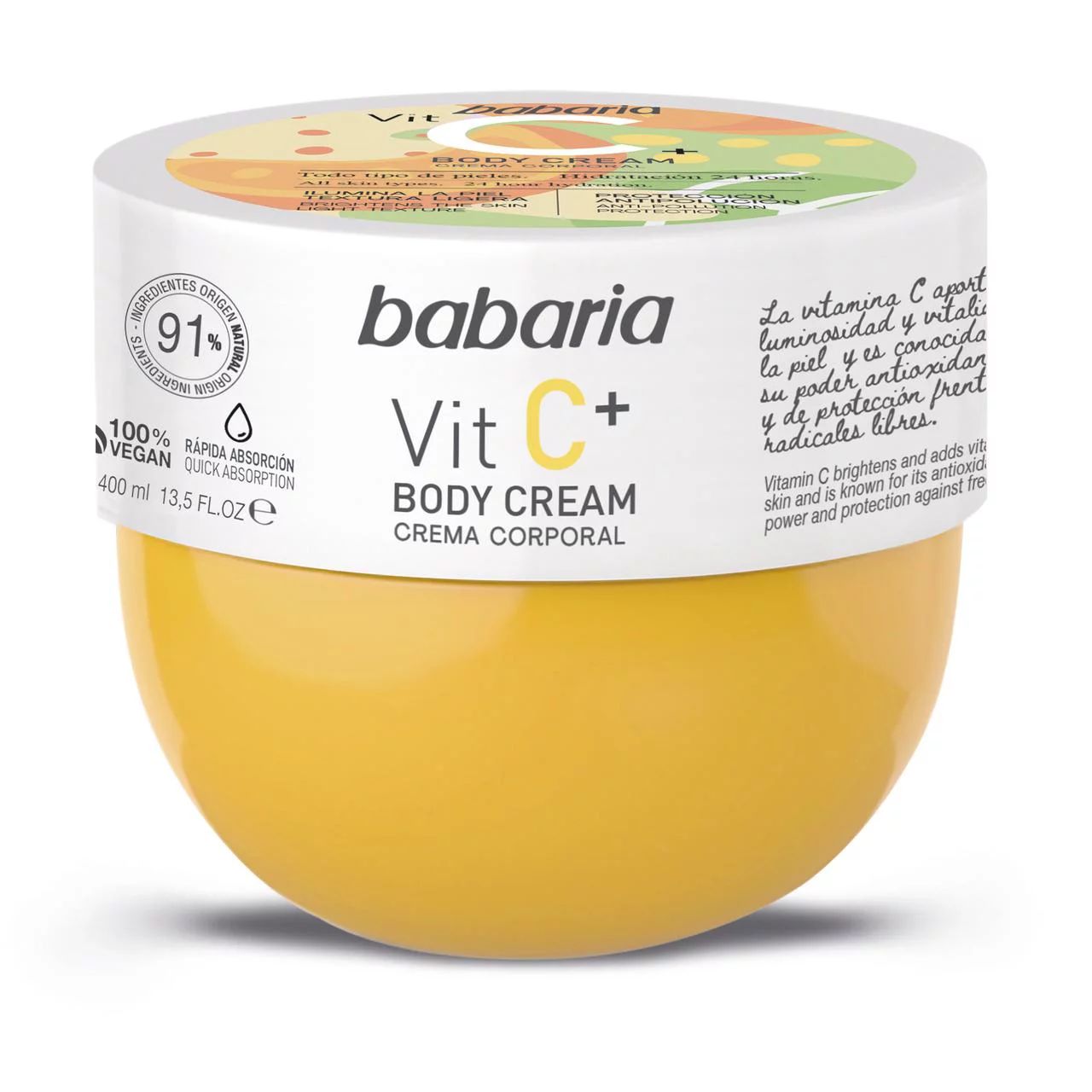 Babaria Vitamin C Body Moisturizer 13.5 fl. oz - Walmart.com | Walmart (US)