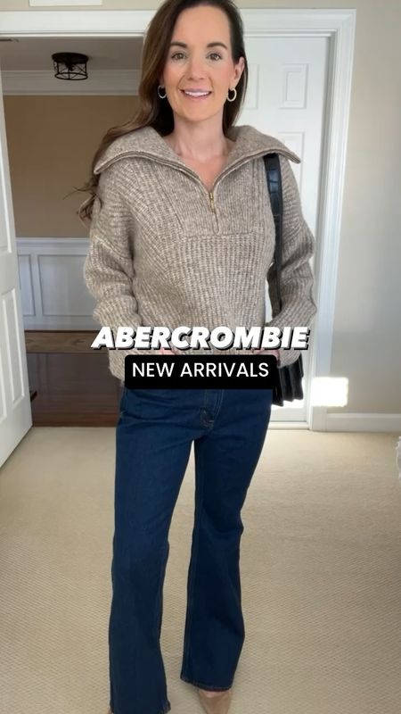 Comfy new arrivals from Abercrombie ❄️ 

Half zip sweater comes in a few colors and is warm and cozy. Wearing size S

Flare jeans come in a bunch of washes and in xshort, short, regular and tall. I’m 5’3 and wearing a 25Short. 

Oversized sweatshirt comes with other ski destinations. I love Aspen but they are all equally cute. Wearing size M. 

Faux leather skort is perfect for the holidays. Fits tts. 

#winterfashion #winterstyle #comfy #jeans #denim #fauxleather #skort #womensfashion #outfitideas #outfits #whatiwore #sweaterweather #sweatshirt #holidaystyle #holidaylooks #styleinspo #style #fashion 

#LTKfindsunder100 #LTKfindsunder50