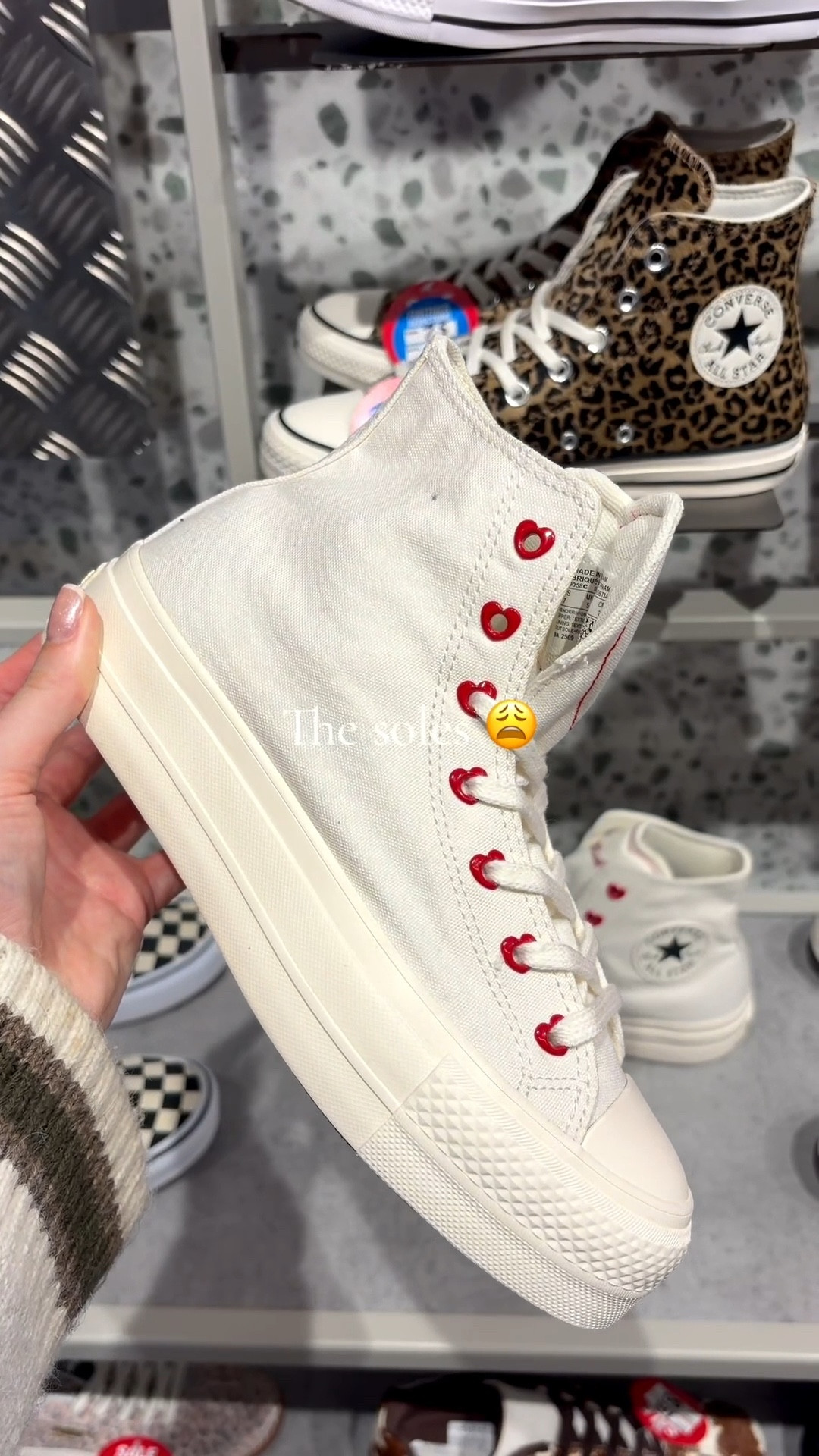 These new Valentines edition Converse are SO cute. Just wait for the love hearts on the soles 😩. Keep your outfit casual with white trainers but make it cute with the love hearts ♥️. Perfect with jeans for every day wear. #casual #converse #valentines

#LTKshoes #LTKeurope #LTKuk