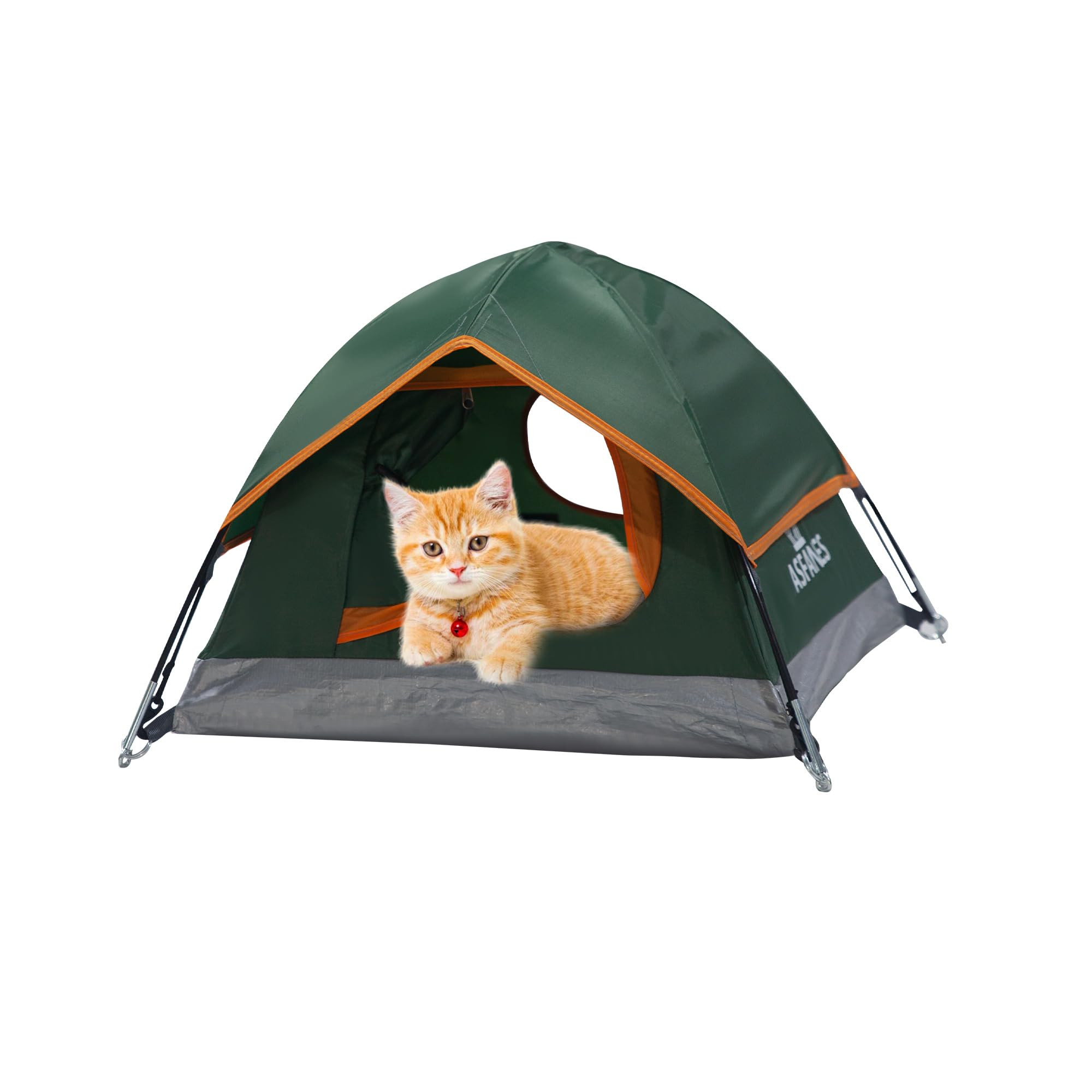 Pet Camping Tent, Outdoor Waterproof Cat House 21.6x21.6x14.9'', Army Green, S. | Amazon (US)