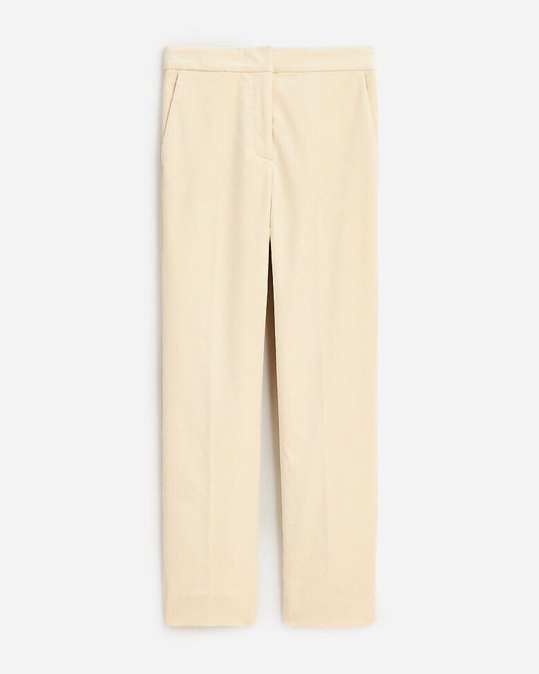 Kate straight-leg pant in stretch velvet | J. Crew US