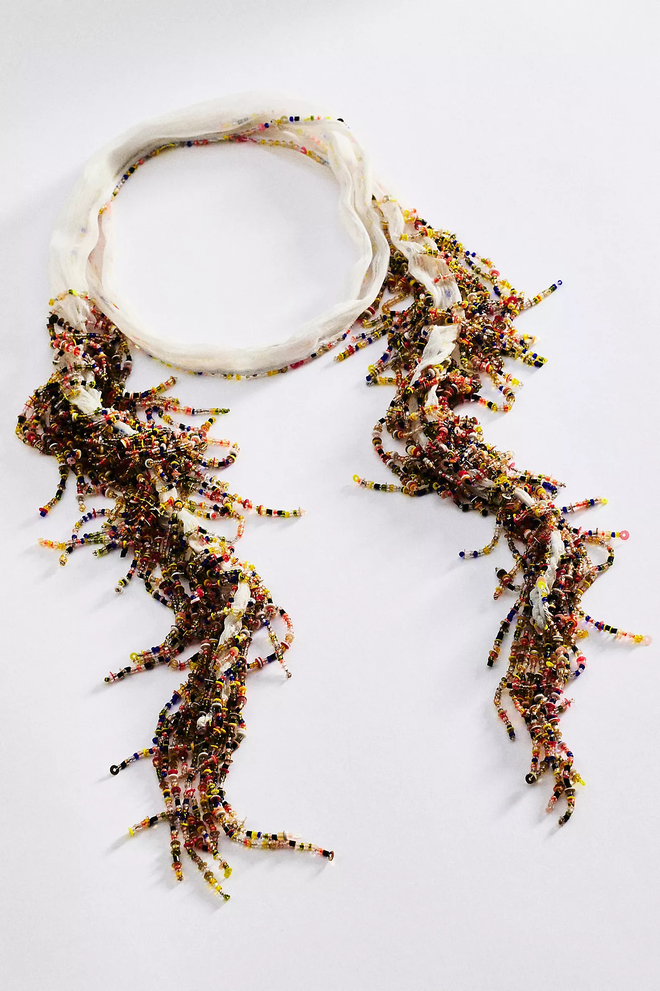 Chan Luu Beaded Skinny Scarf | Anthropologie (US)
