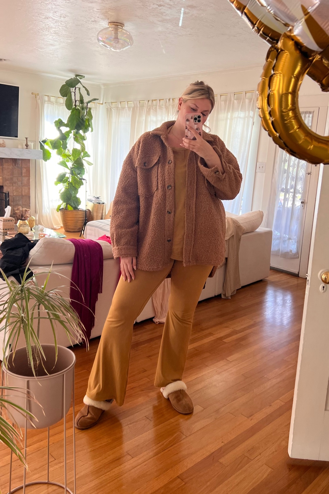 the perfect lounge fit 🤎

Flared leggings | teddy jacket | shacket

#LTKSeasonal #LTKstyletip #LTKcurves