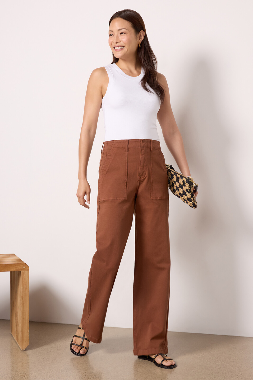 Nicole Wide Leg Utility Pant | Evereve