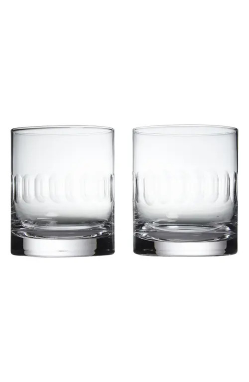 The Vintage List Set of 2 Crystal Whiskey Glasses in Lens at Nordstrom | Nordstrom