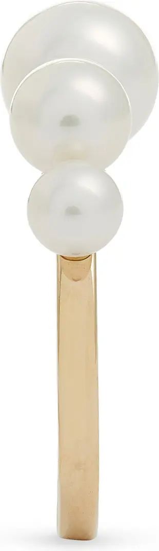 Poppy Finch Graduated Cultured Pearl Ring | Nordstrom | Nordstrom