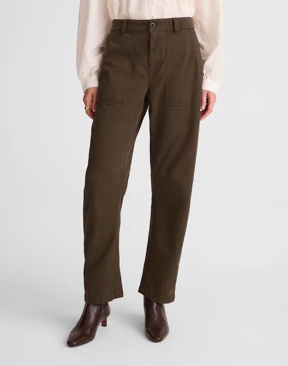 Darted Barrel-Leg Pants | Madewell