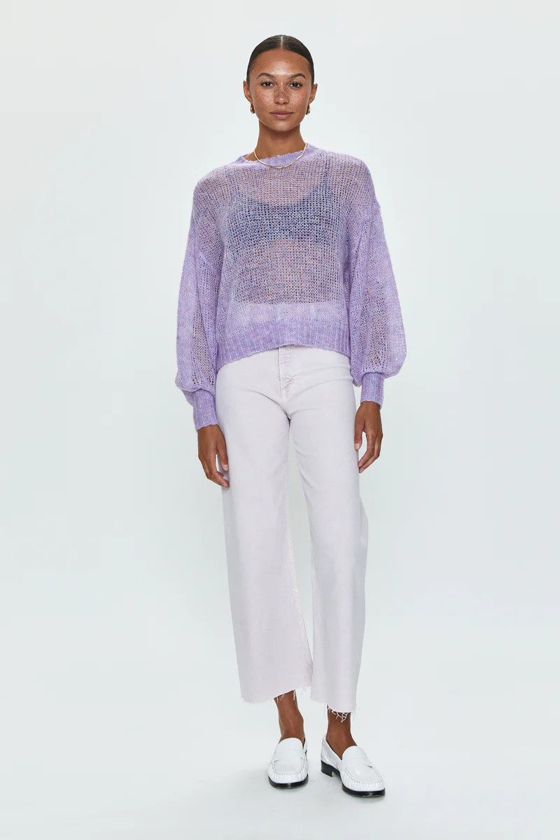 Penny High Rise Wide Leg Crop - Lavender Haze | Pistola Denim