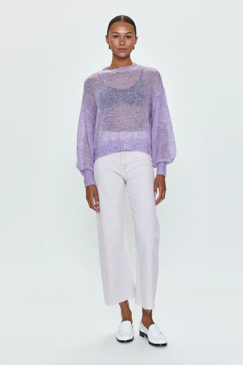 Penny High Rise Wide Leg Crop - Lavender Haze | Pistola Denim