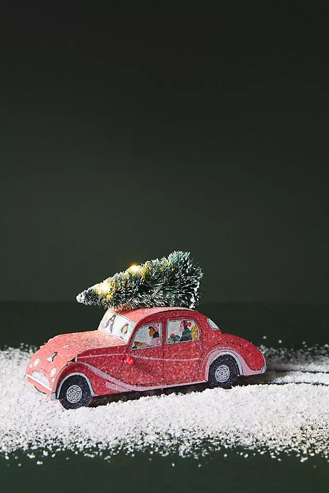 George & Viv Light-Up Christmas Tree Car | Anthropologie (US)