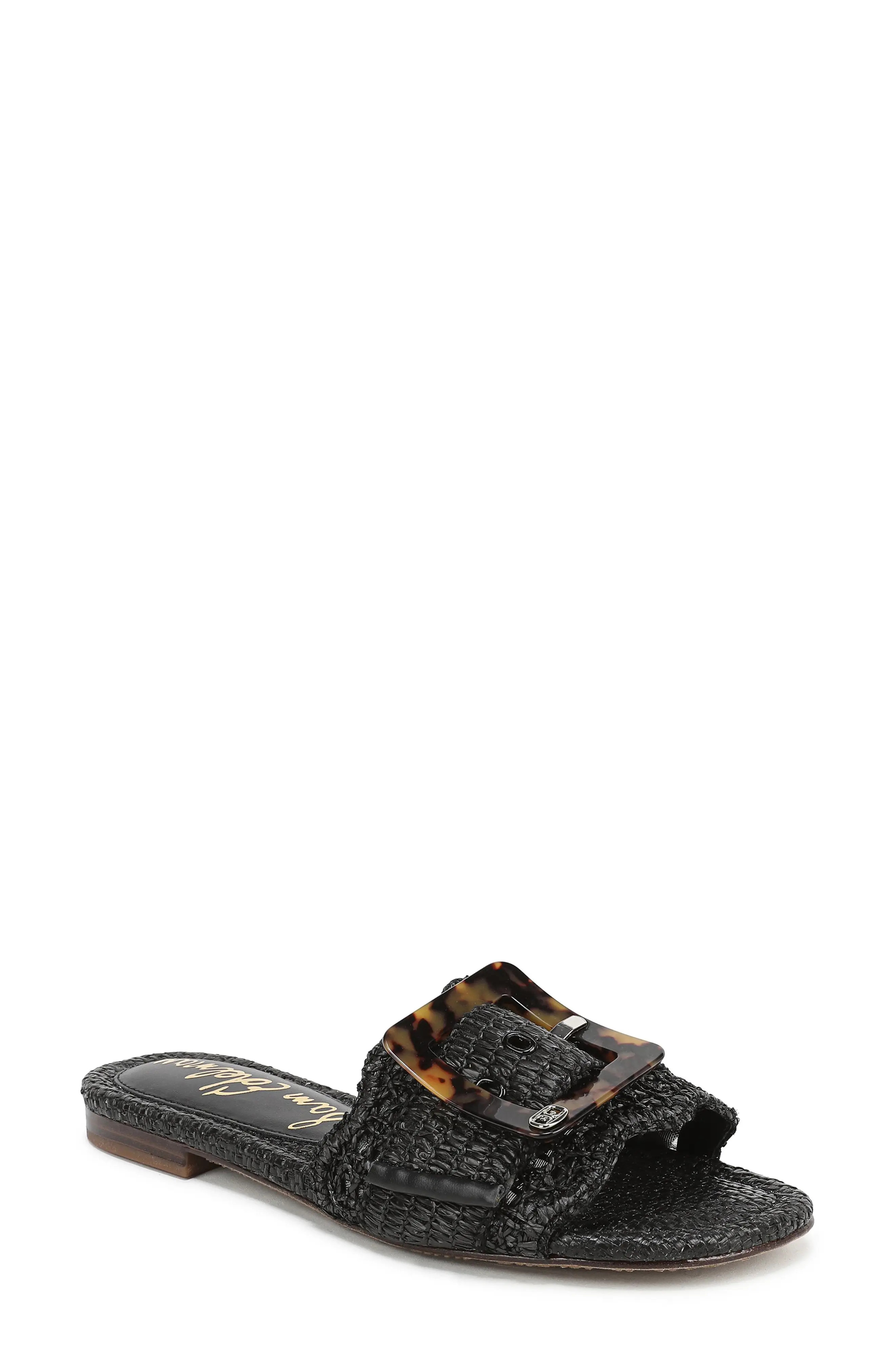 Bambi Raffia Buckle Slide Sandal (Women) | Nordstromrack | Nordstrom Rack