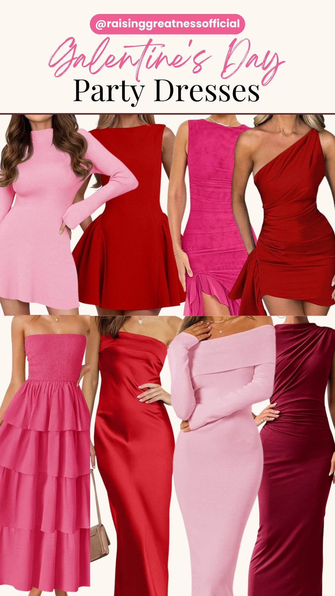 Chic, elegant, fun, and trendy 💖 These Galentine’s Day party dresses are perfect for celebrating with your favorite girls. Whether you’re dancing, brunching, or hosting, these looks bring the fun.

#GalentinesDayOutfits #PartyDressInspo #TrendyStyle #GirlsNightLooks #ChicFashion #FunAndFabulous

#LTKBeauty #LTKHoliday #LTKootd