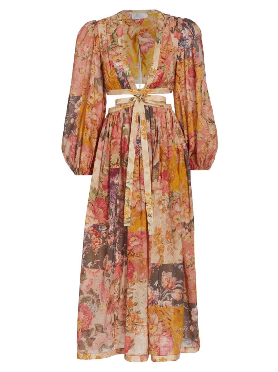 Patti Floral Patchwork Maxi Dress | Saks Fifth Avenue
