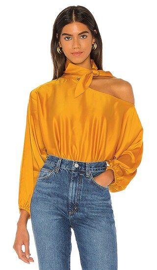 Farrah Blouse in Marigold | Revolve Clothing (Global)