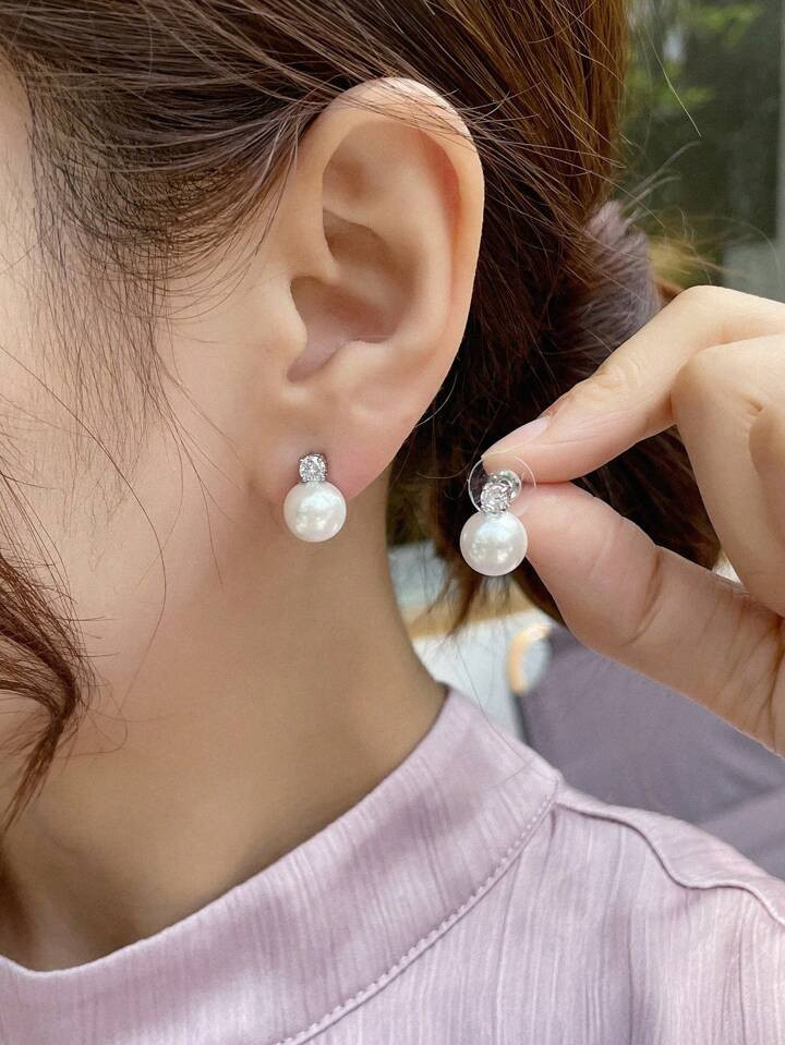 DAZY Orecchini a bottone decorazione di perle finte | SHEIN