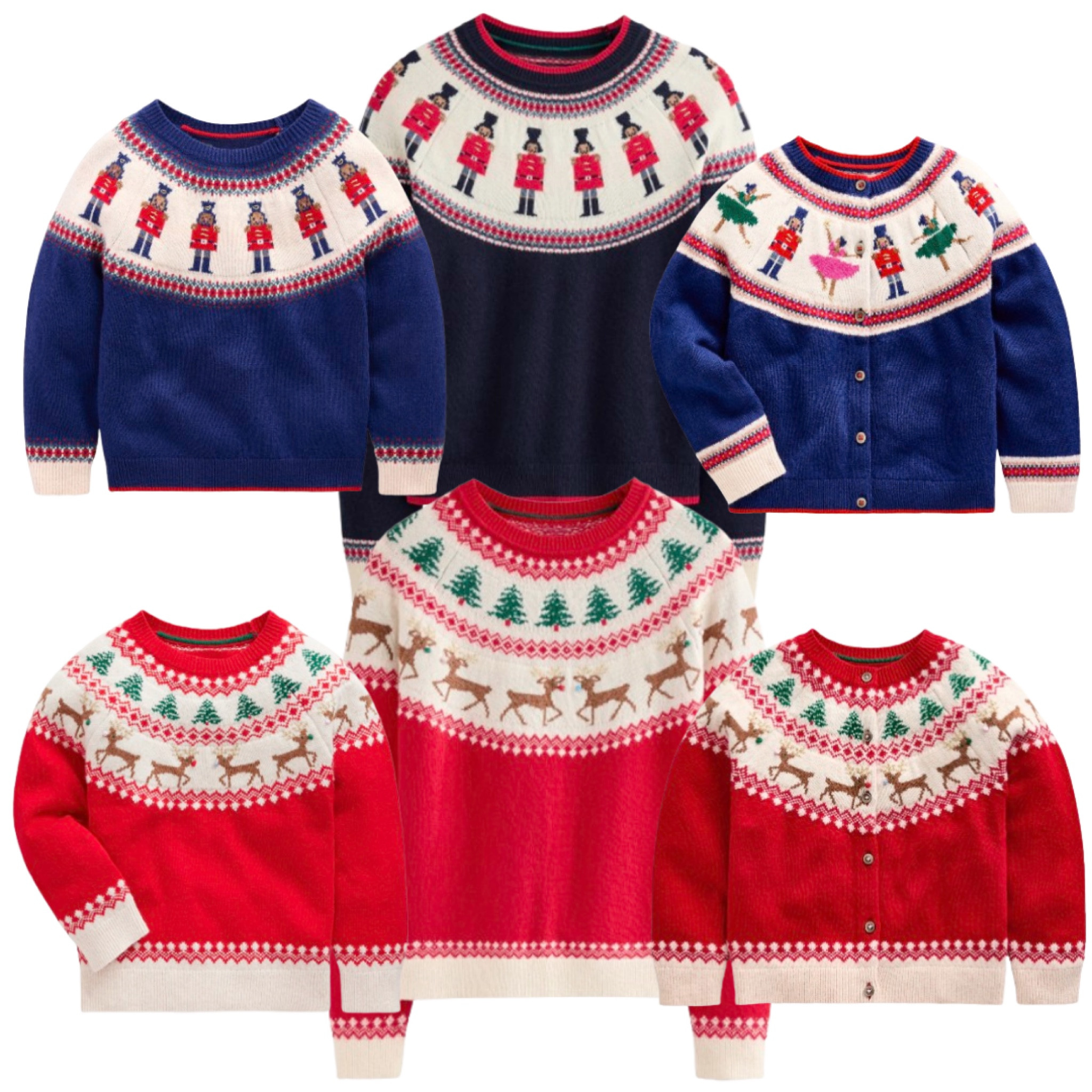These Mommy & Me style Fair Isle sweaters are already selling fast (and sizes are selling out!). Don’t hesitate if you’re thinking of getting a little match for your mini — these holiday styles are so cute for the whole season and come in sweater and cardigan versions! 

#LTKKids #LTKHoliday #LTKSeasonal