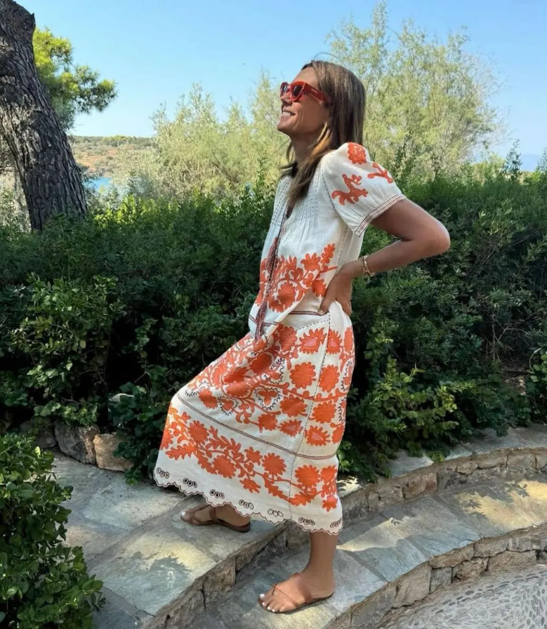 Petra scallop linen embroidered dress BoutiqueUA | Etsy (US)