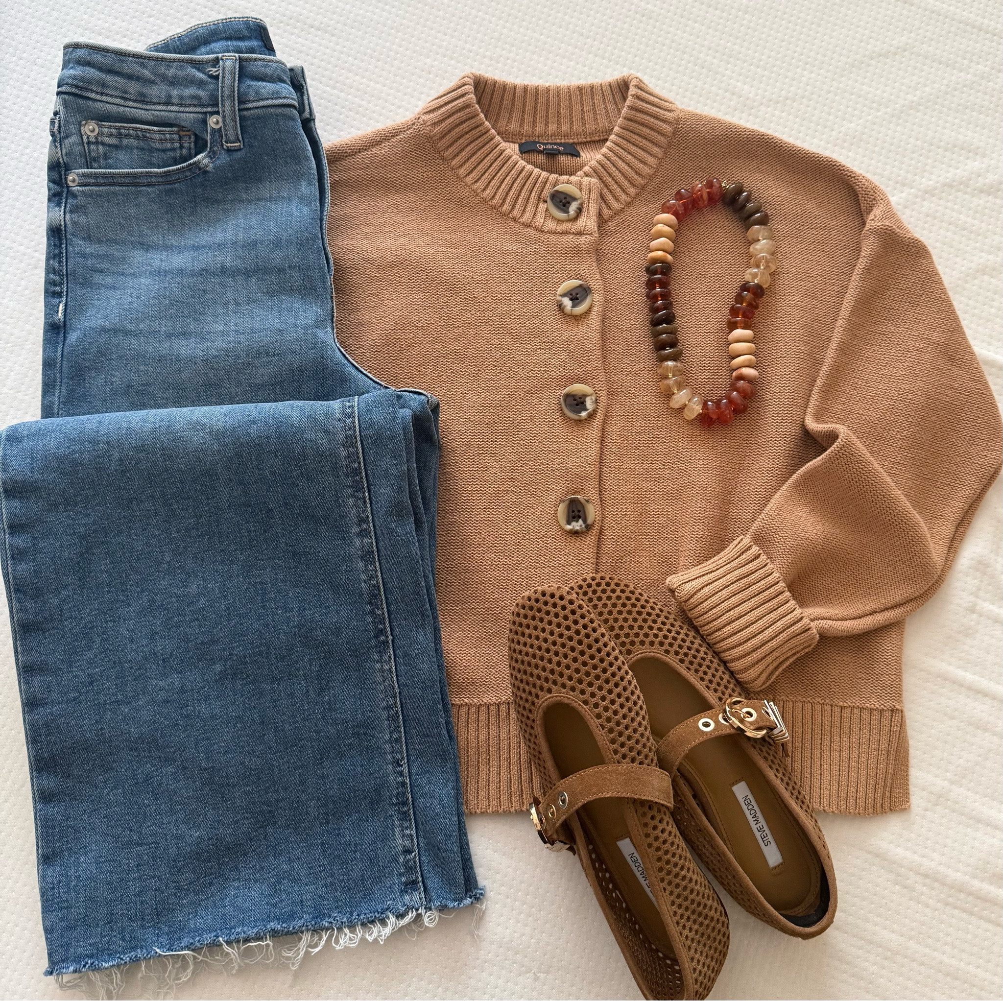 This is the perfect fall outfit. I love the quality and organic cotton of the jeans and cardigan, both from Quince. The flats are soft cute and comfy! 



Fall cardigan, organic cardigan, quince cardigan, wide leg jeans, fall flats 
#quince

#LTKSeasonal #LTKSaleAlert #LTKootd