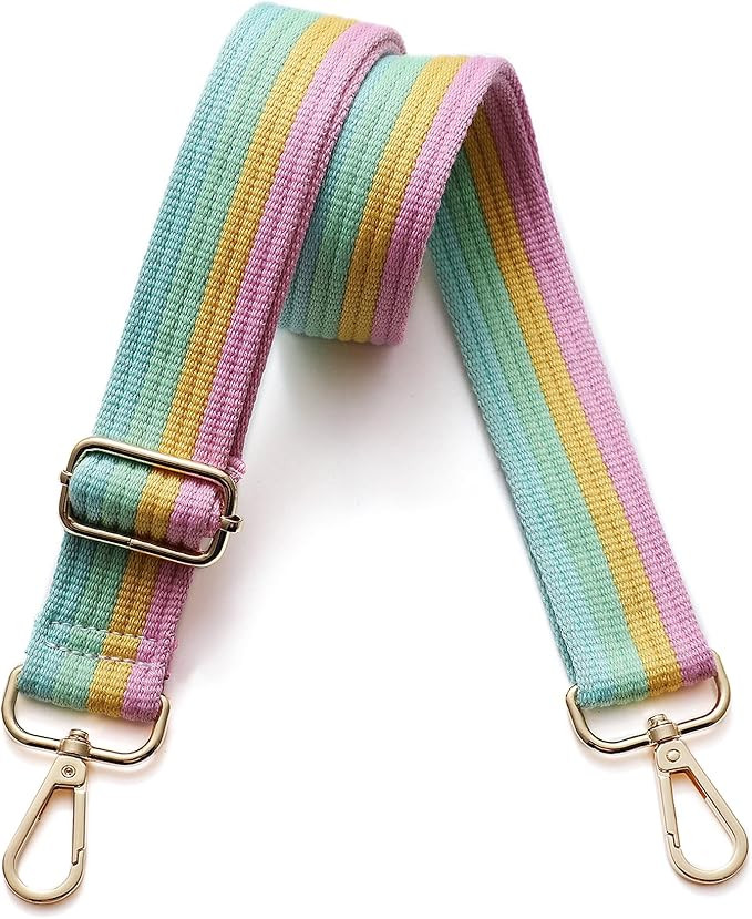 S-Jacorry Purse Strap Replacement Crossbody Wide Shoulder Strap Adjustable Canvas Straps Handbag ... | Amazon (US)